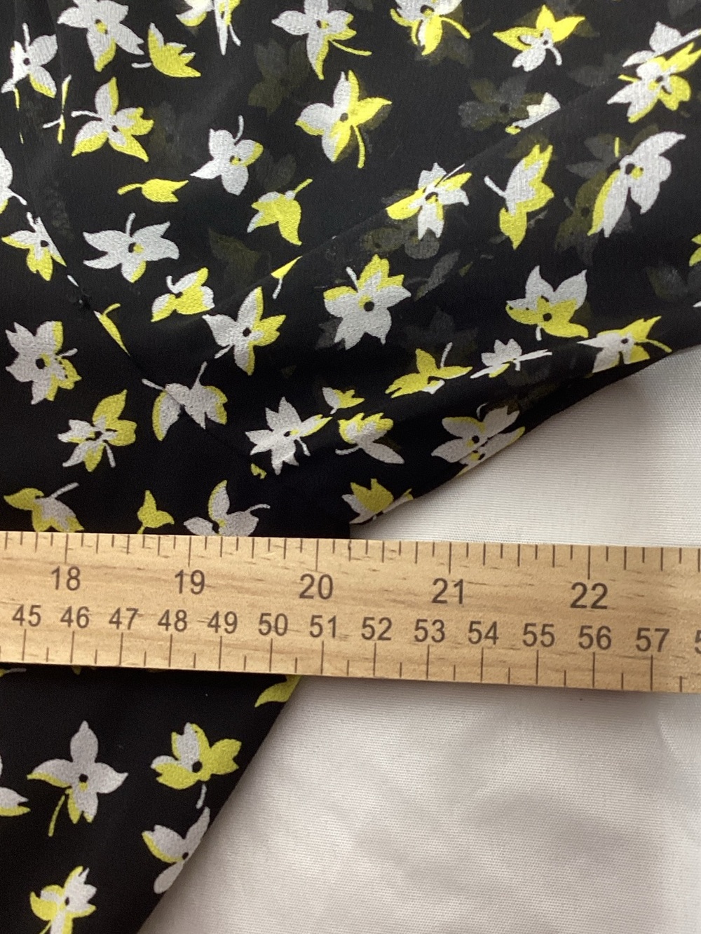MICHAEL Michael Kors Large Black Dress with Yellow and White Floral Print - Picture 11 of 11